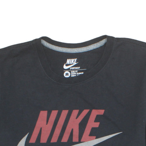 Nike Men's Black Slim Fit Sportswear T-Shirt Size M