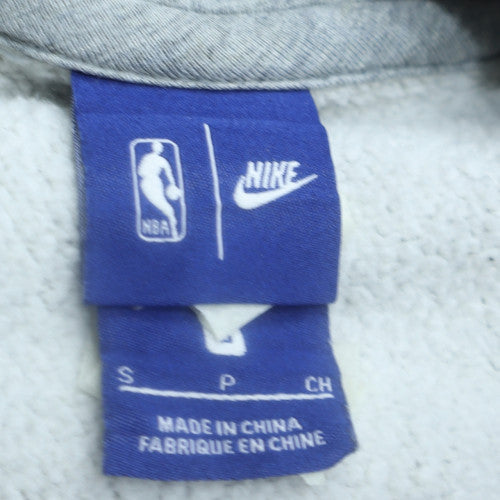 Nike Mens Grey Chicago Bulls Hoodie S Pullover Graphic Print NBA