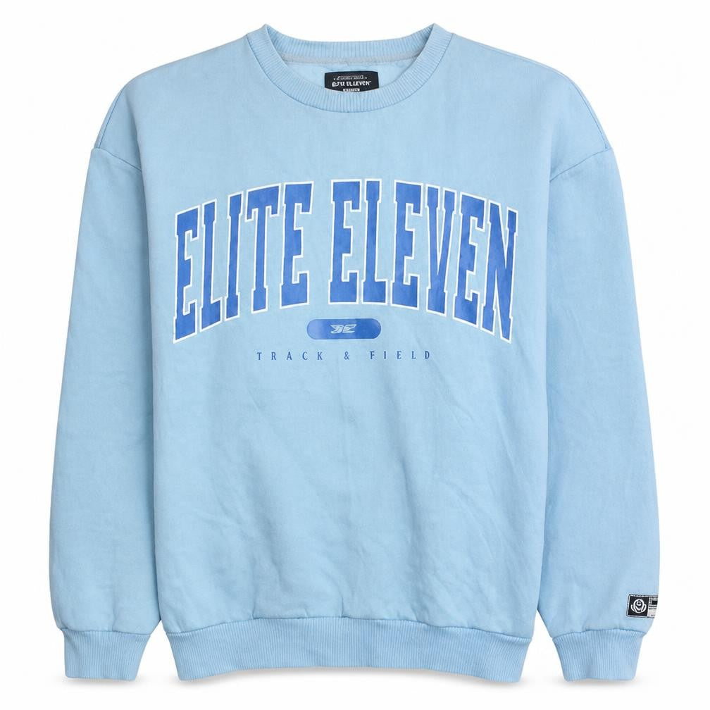 Elite Eleven Men's Blue Crew Neck Pullover Sweatshirt M