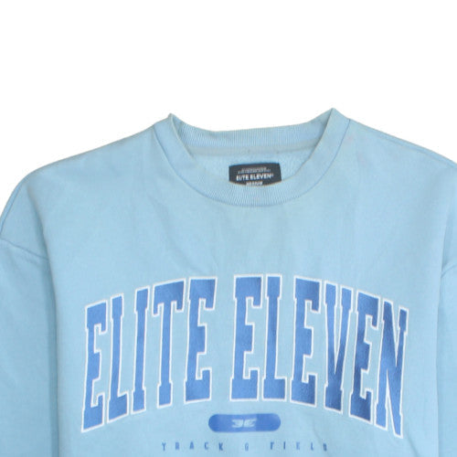Elite Eleven Men's Blue Crew Neck Pullover Sweatshirt M