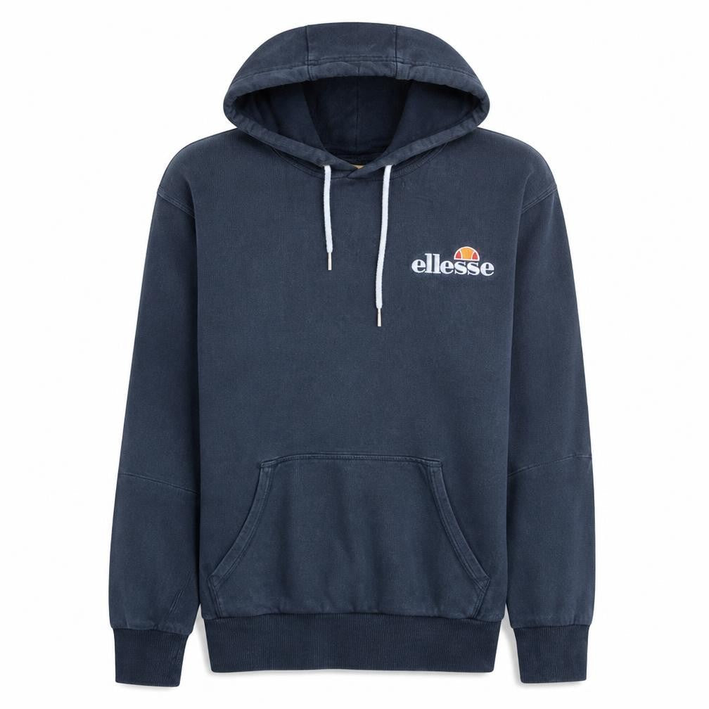 Ellesse Men's Blue Pullover Hoodie Size L Logo Fleece Sweatshirt