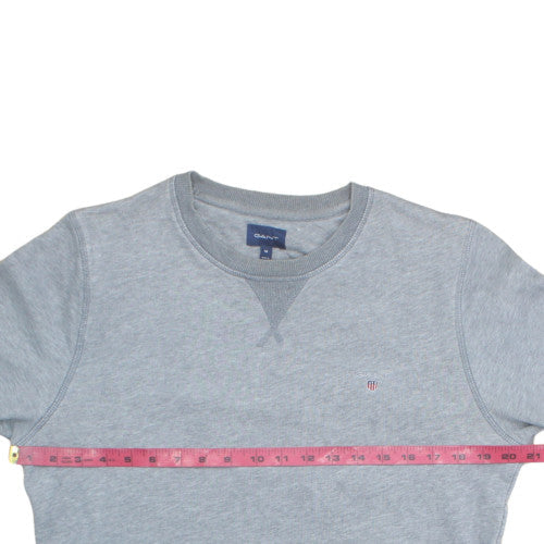 GANT Men's Grey Crew Neck Pullover Sweatshirt M Regular Fit
