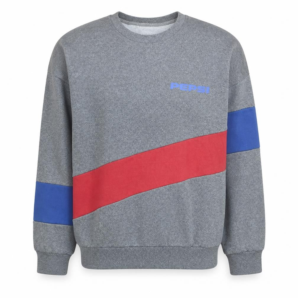 Pull & Bear Men’s Grey Pepsi Logo Pullover Sweatshirt M