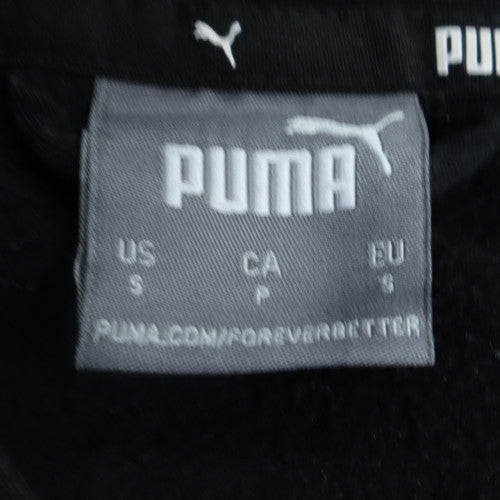 Puma Men's Black Full Zip Hoodie Size S Regular Fit Cotton Blend