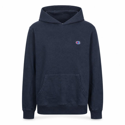 Champion Men's Black Pullover Hoodie Size S Classic Fleece Sweatshirt
