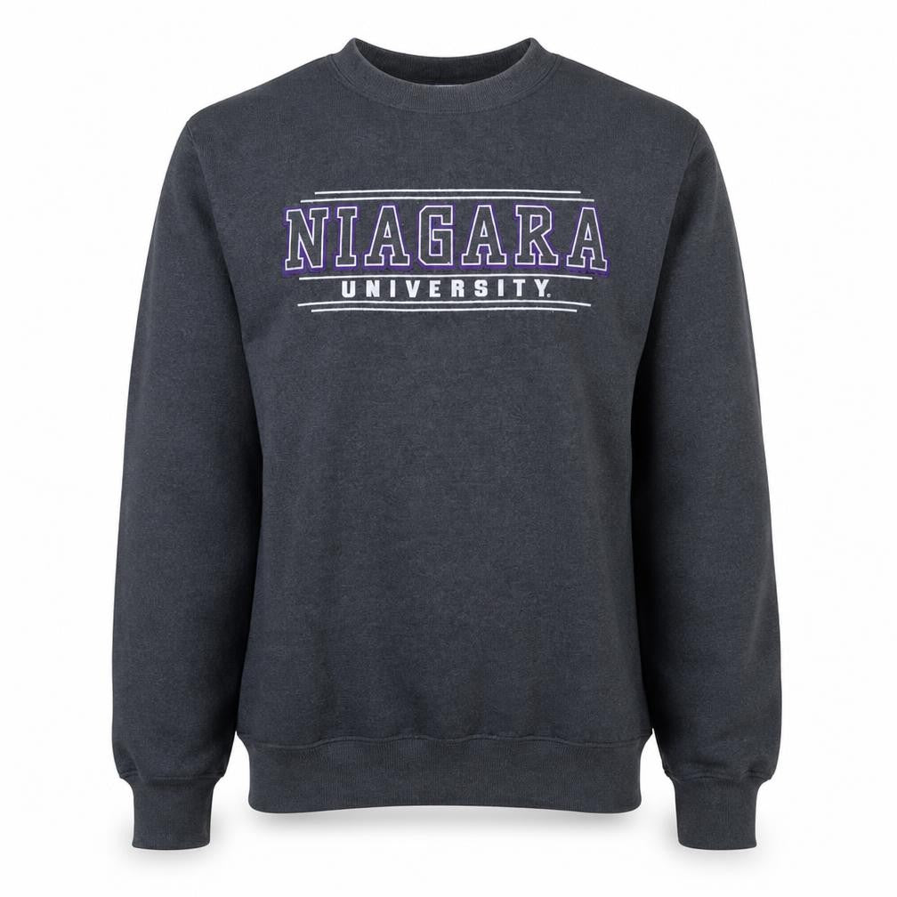 Champion Mens Grey Niagara University Crew Neck Sweatshirt L