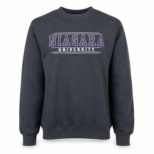 Champion Mens Grey Niagara University Crew Neck Sweatshirt L