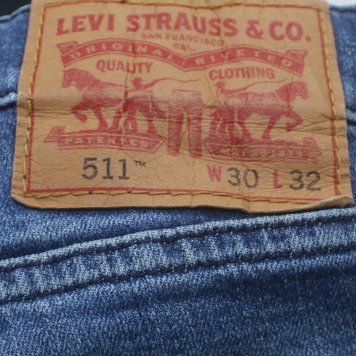 Levi's 511 Men's Blue Slim Fit Stretch Jeans W30 L32
