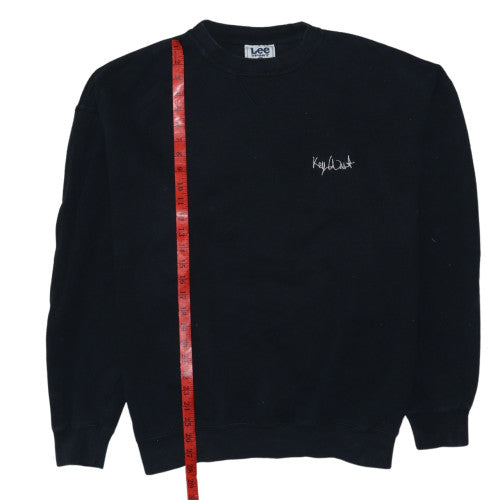 Lee Sport Men's Black XL Pullover Sweatshirt Key West Embroidered Cotton Blend