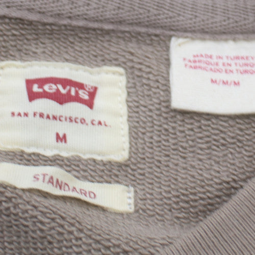 Levi's Men's Grey Crew Neck Pullover Sweatshirt M Standard Fit