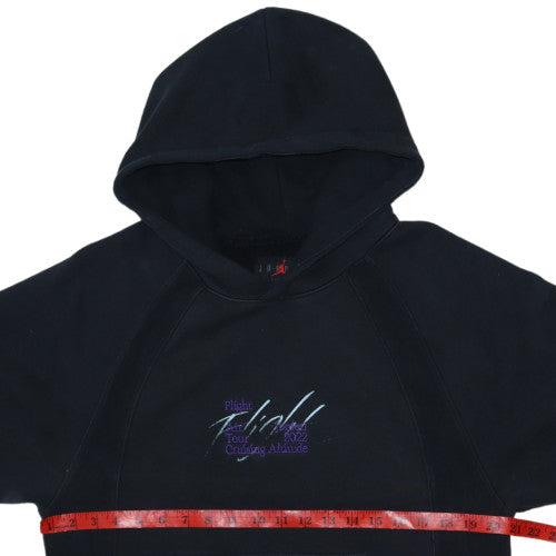 Nike Jordan Men's Black Pullover Hoodie Small Graphic Embroidered Sportswear