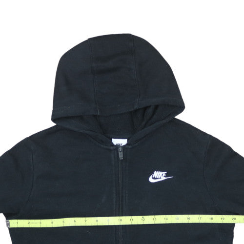 Nike Boys Black Full Zip Hoodie XL 158-170cm Fleece Sweatshirt