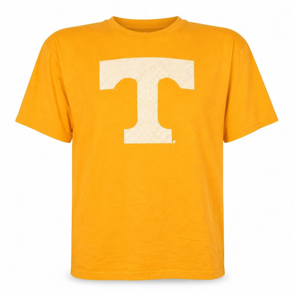 Front view of Adidas Men's Yellow XXL Graphic Print Cotton T-Shirt