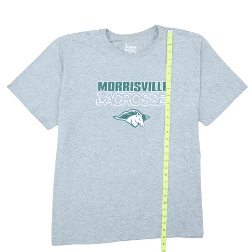 Nike Men's Grey Morrisville Lacrosse Athletic Fit T-Shirt XXL