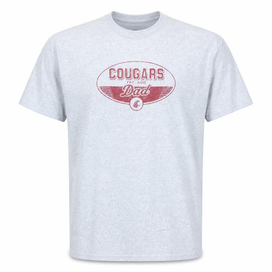 Champion Men's Grey Cougars Dad Graphic Short Sleeve T-Shirt XXL