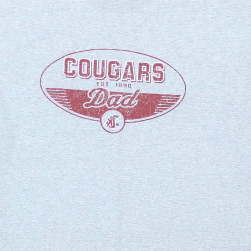 Champion Men's Grey Cougars Dad Graphic Short Sleeve T-Shirt XXL