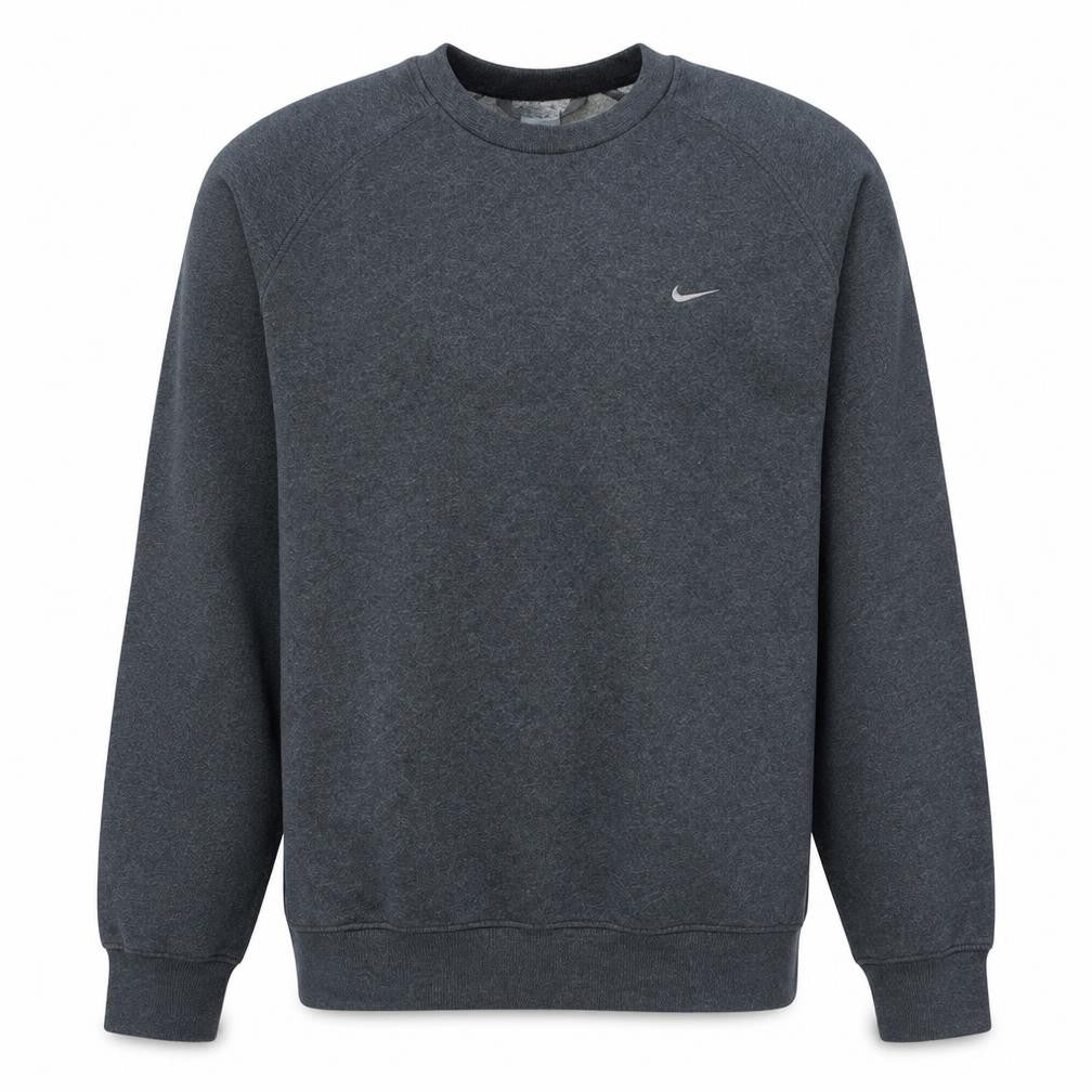 Nike Men's Grey XL Pullover Fleece Sweatshirt Crew Neck Regular Fit