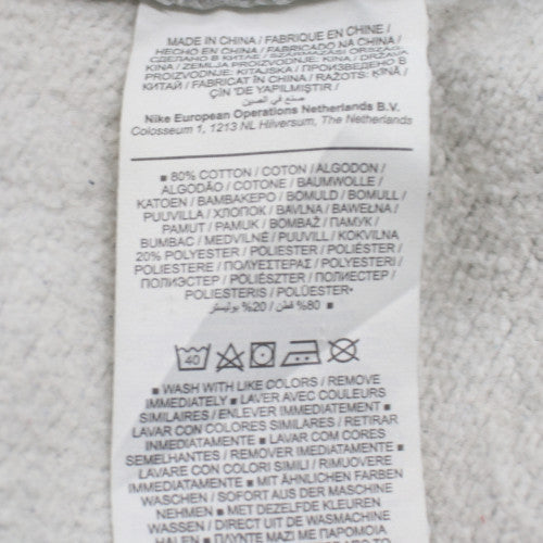 Nike Mens Grey Crew Neck Pullover Sweatshirt M Regular Fit Logo