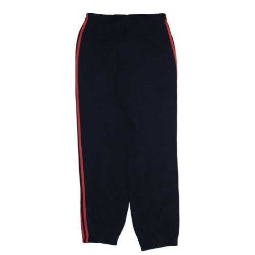 Adidas Men's Black Red Track Pants M Regular Fit Fleece Trousers