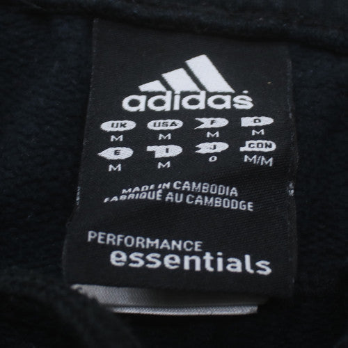 Adidas Men's Black Red Track Pants M Regular Fit Fleece Trousers