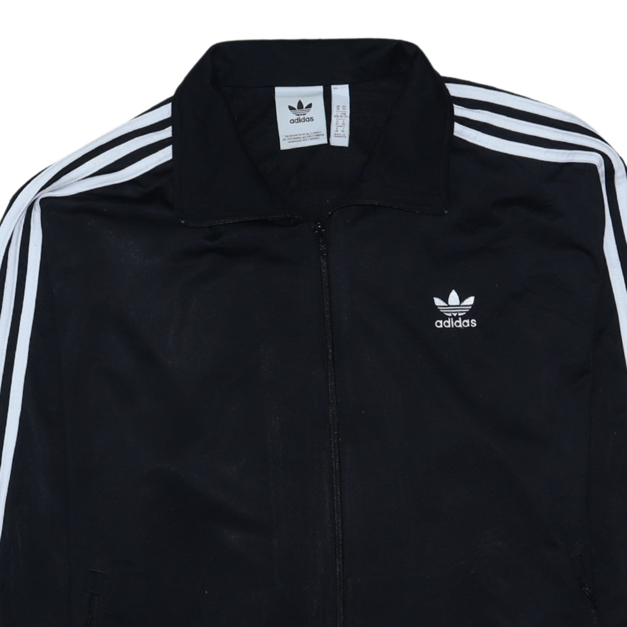 Adidas Men's Black XL Track Jacket Full Zip Activewear