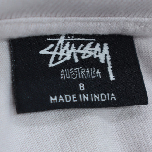 Stussy Women’s Pink Colourblock Half Zip Sweatshirt Size 8 Cotton