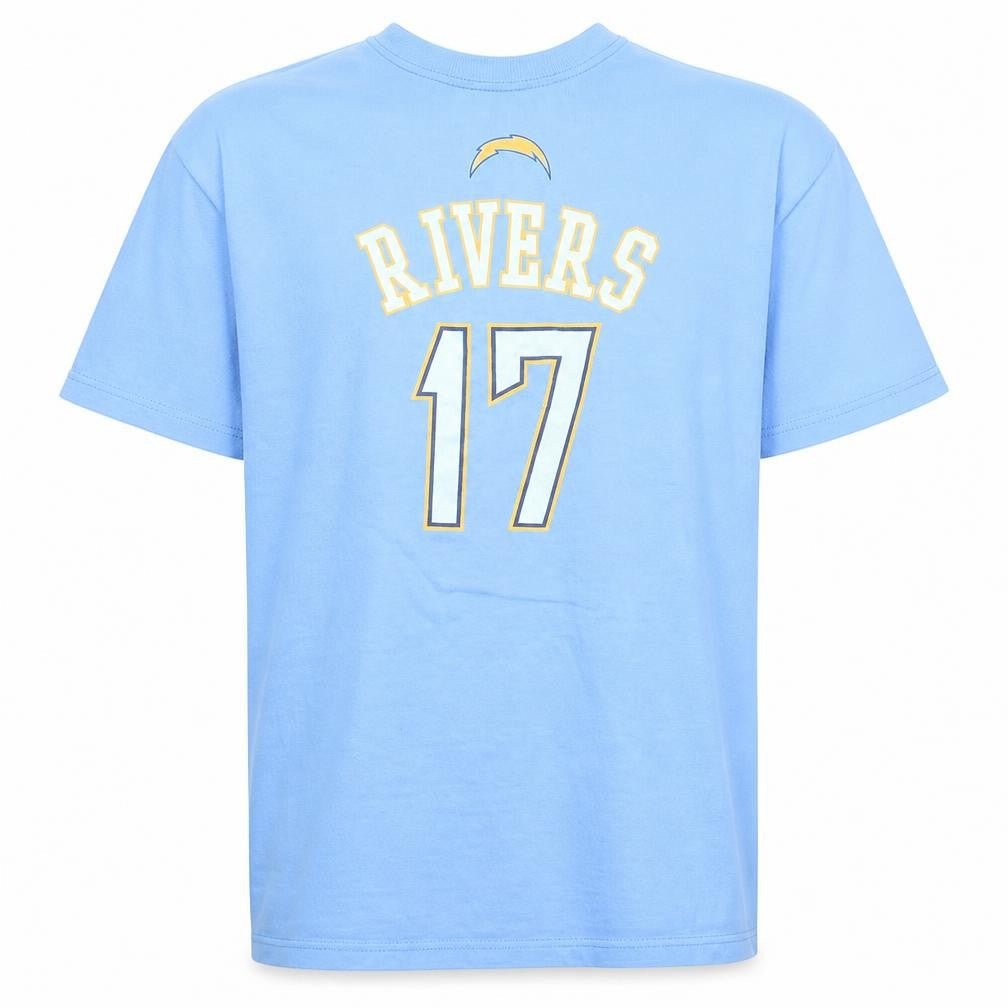 Reebok Men's Blue Chargers 17 Rivers Classic Cotton T-Shirt Size L