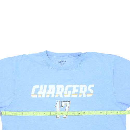 Reebok Men's Blue Chargers 17 Rivers Classic Cotton T-Shirt Size L