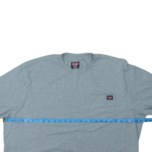 Wrangler Workwear Men's Grey 3XL Crew Neck Short Sleeve T-Shirt