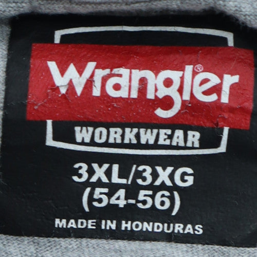 Wrangler Workwear Men's Grey 3XL Crew Neck Short Sleeve T-Shirt