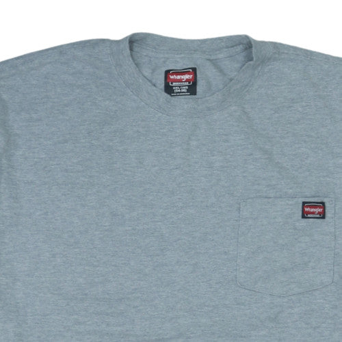 Wrangler Workwear Men's Grey 3XL Crew Neck Short Sleeve T-Shirt