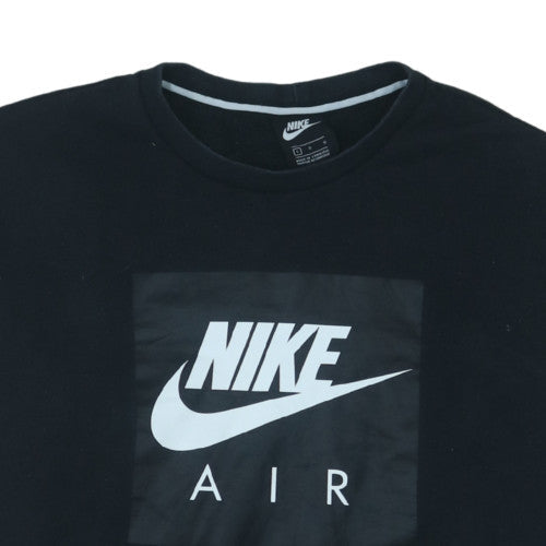Nike Men's Black L Crew Neck Pullover Fleece Sweatshirt