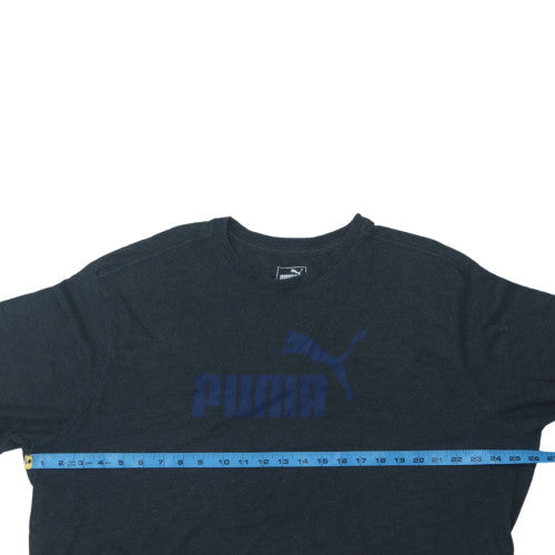 Puma Men's Black 2XL Logo Basic Short Sleeve T-Shirt