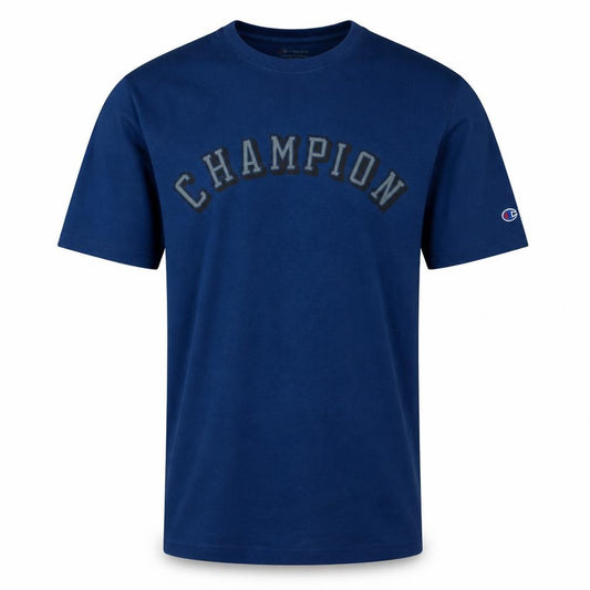 Champion Mens Blue XL Crew Neck Cotton T-Shirt