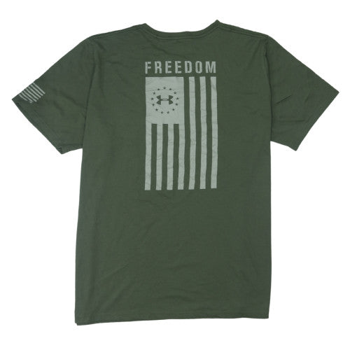 Under Armour Men’s Green 3XL Crew Neck Freedom Graphic T-Shirt