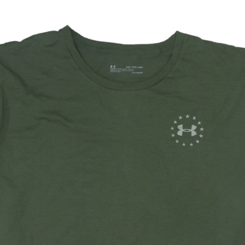 Under Armour Men’s Green 3XL Crew Neck Freedom Graphic T-Shirt