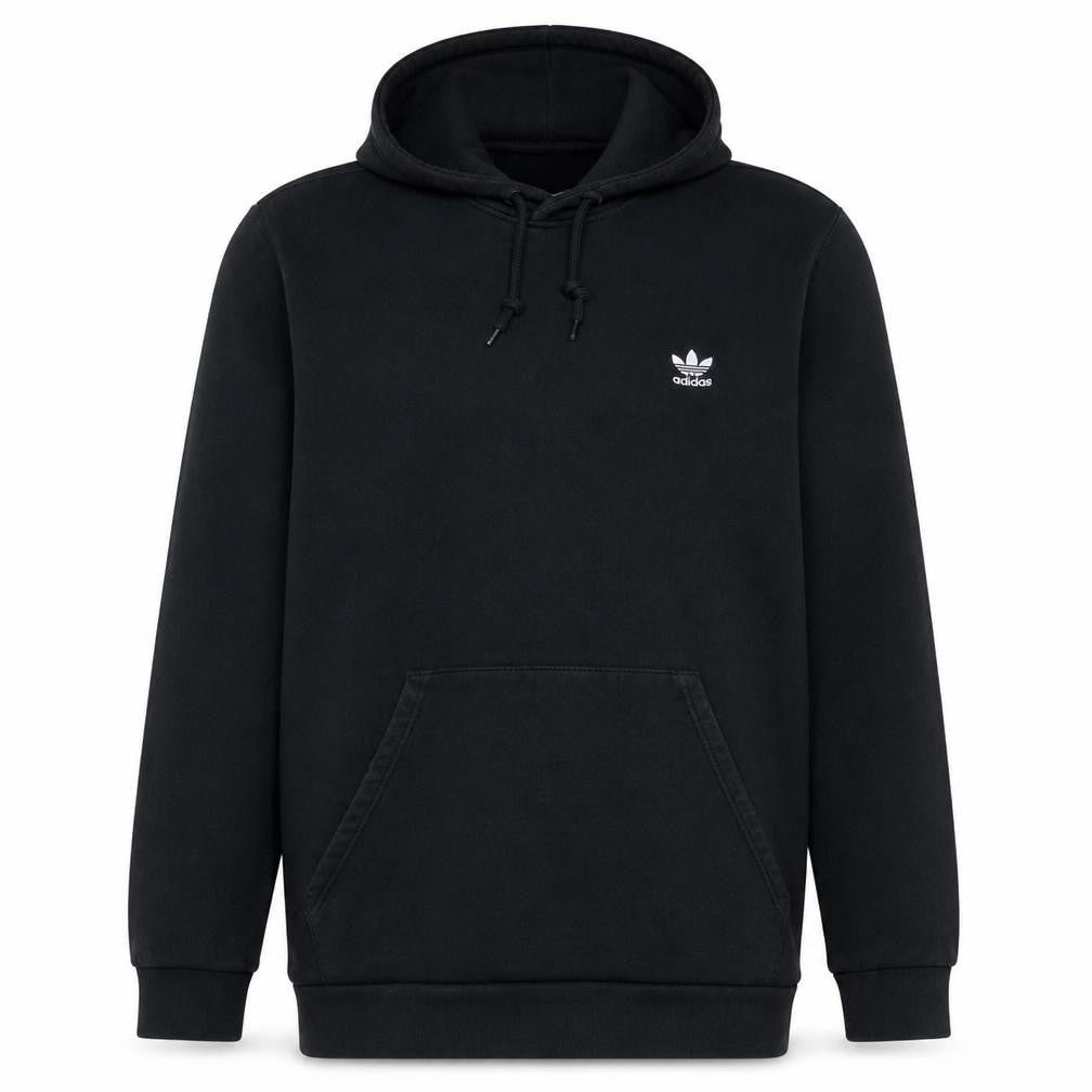 Adidas Men’s Black XL Pullover Hoodie with Logo Pocket