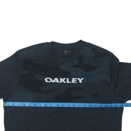 Oakley Mens Black Camouflage Logo Regular Fit T-Shirt XL