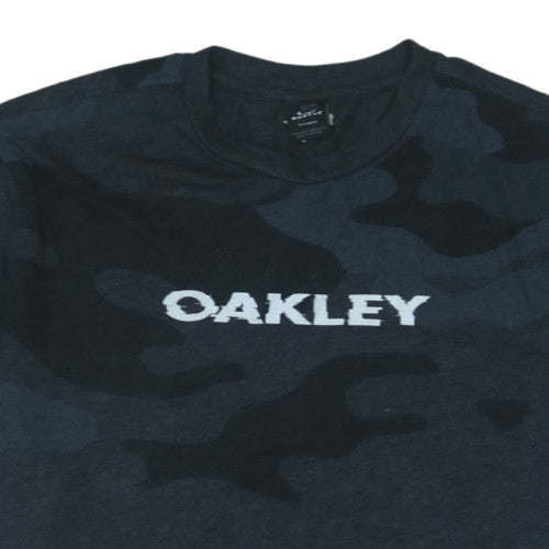Oakley Mens Black Camouflage Logo Regular Fit T-Shirt XL