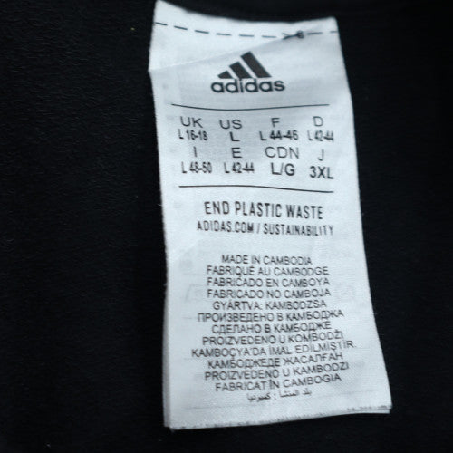 Adidas Women's Black L 16-18 Crew Neck Pullover Sweatshirt