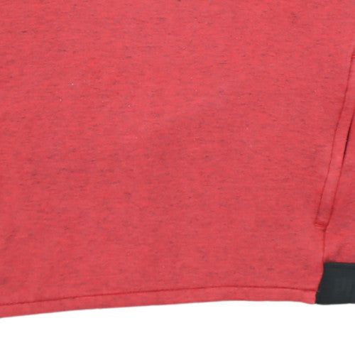 Puma Boys Red Hooded Pullover Sweatshirt Size M Cotton Blend