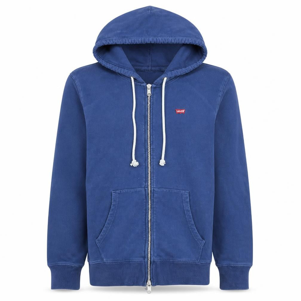 Levi's Men's Blue Full Zip Hoodie S Regular Fit Cotton Blend