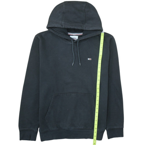 Tommy Jeans Men’s Black Pullover Hoodie L Regular Fleece Logo