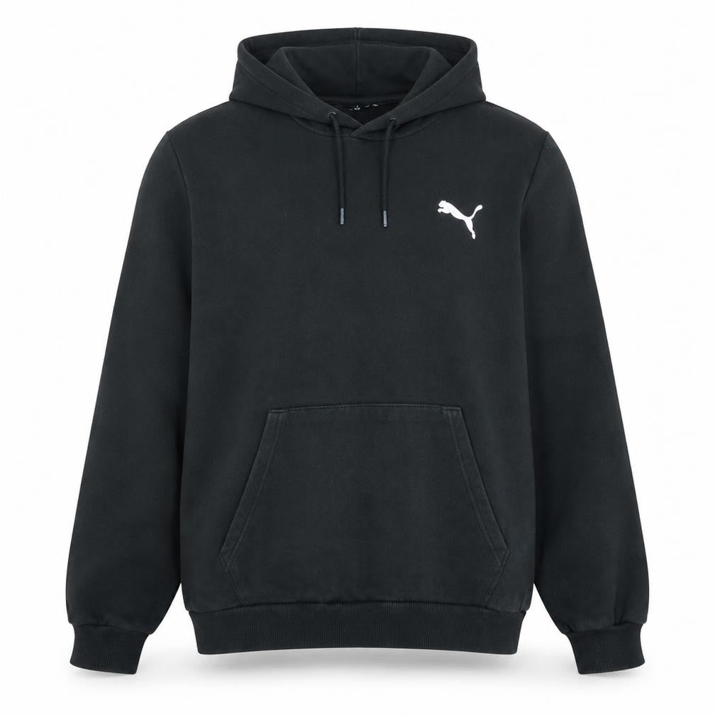 Puma Men's Black XXL Pullover Hoodie with Logo Detail