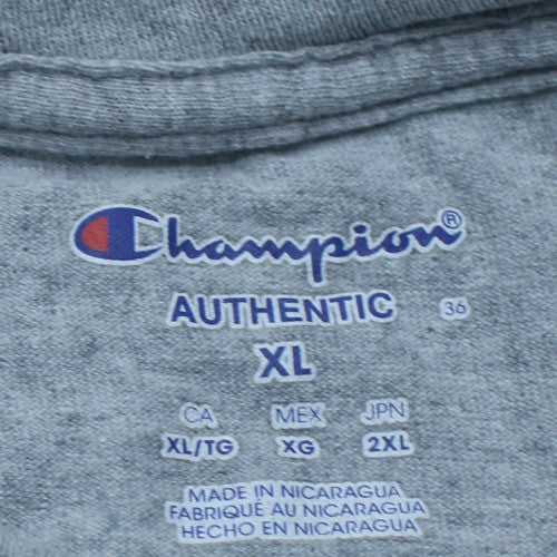 Champion Mens Grey XL Valparaiso University Engineering T-Shirt