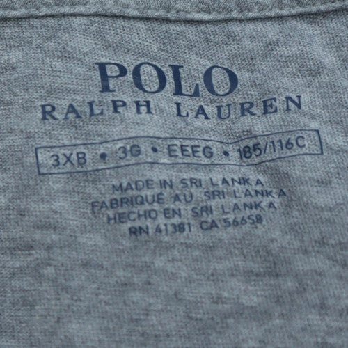 Ralph Lauren Men's Grey 3XL Big & Tall Cotton Crew Neck T-Shirt