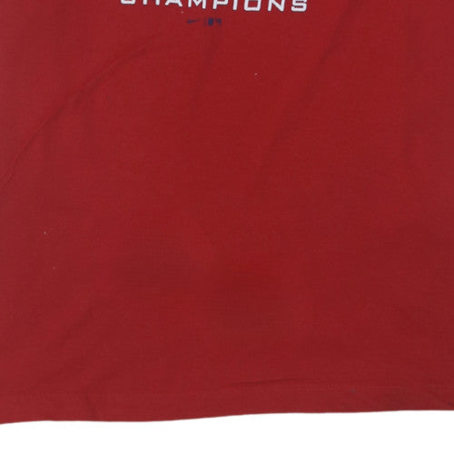 Nike Men's Red National League Champions Graphic T-Shirt Size L