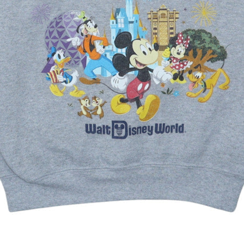 Additional view of Disney Parks Women Grey Sweatshirt S Walt Disney World 2019 Mickey Crew Neck