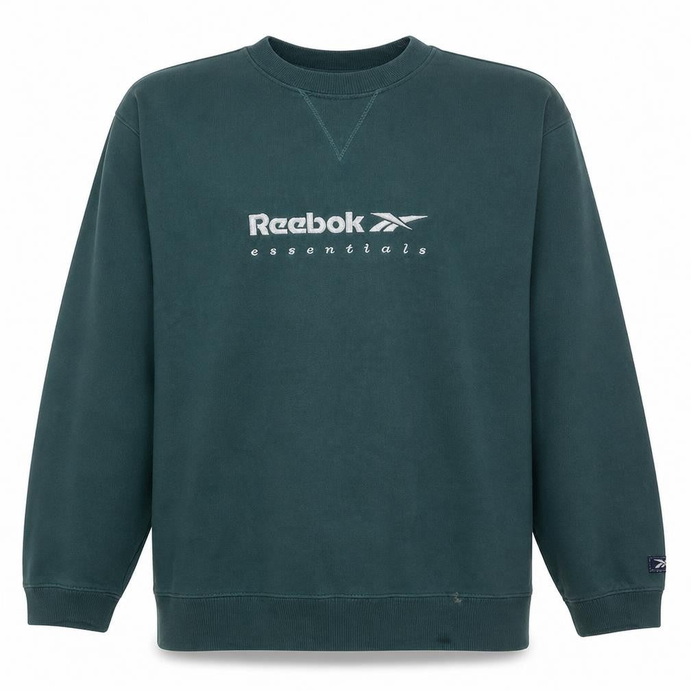 Reebok Men's Green Essentials Crew Neck Sweatshirt Size L
