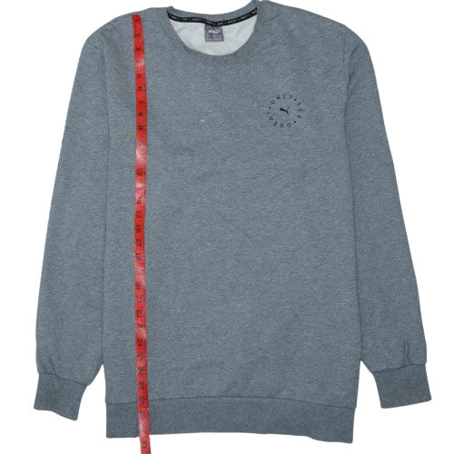 Puma Men's Grey 2XL Crew Neck Pullover Sweatshirt